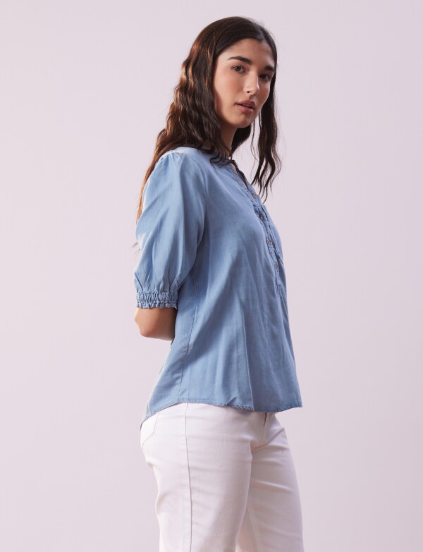 Blusa Lyocell JEAN CLARO