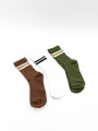 Medias Crew Helan, Pack X 3 Color Unico
