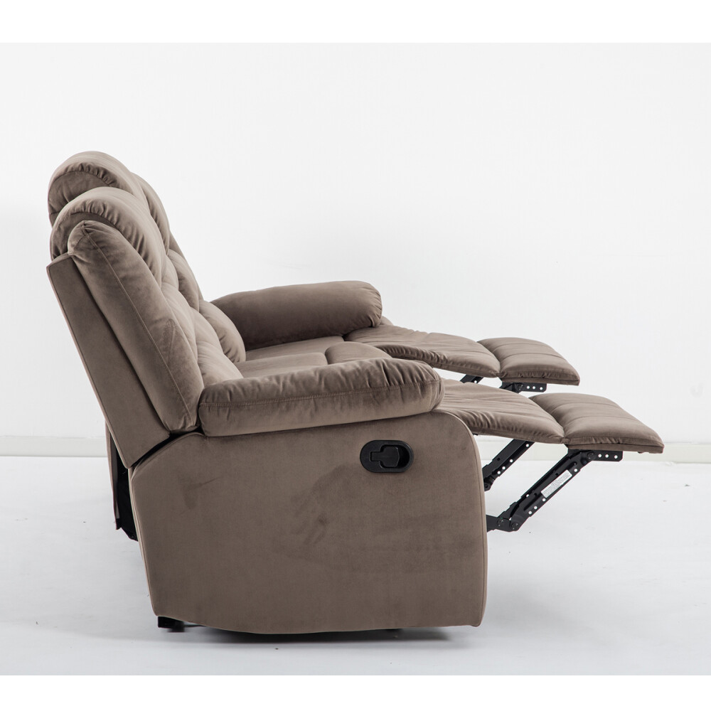 SOFÁ SILLON RECLINABLE 3 CUERPOS CHOCOLATE
