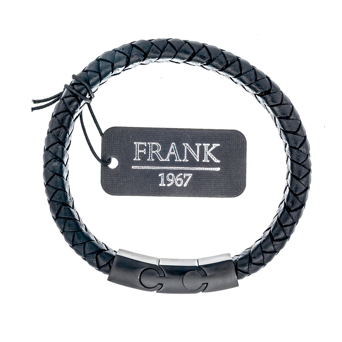 Pulsera cuero y acero, Frank 