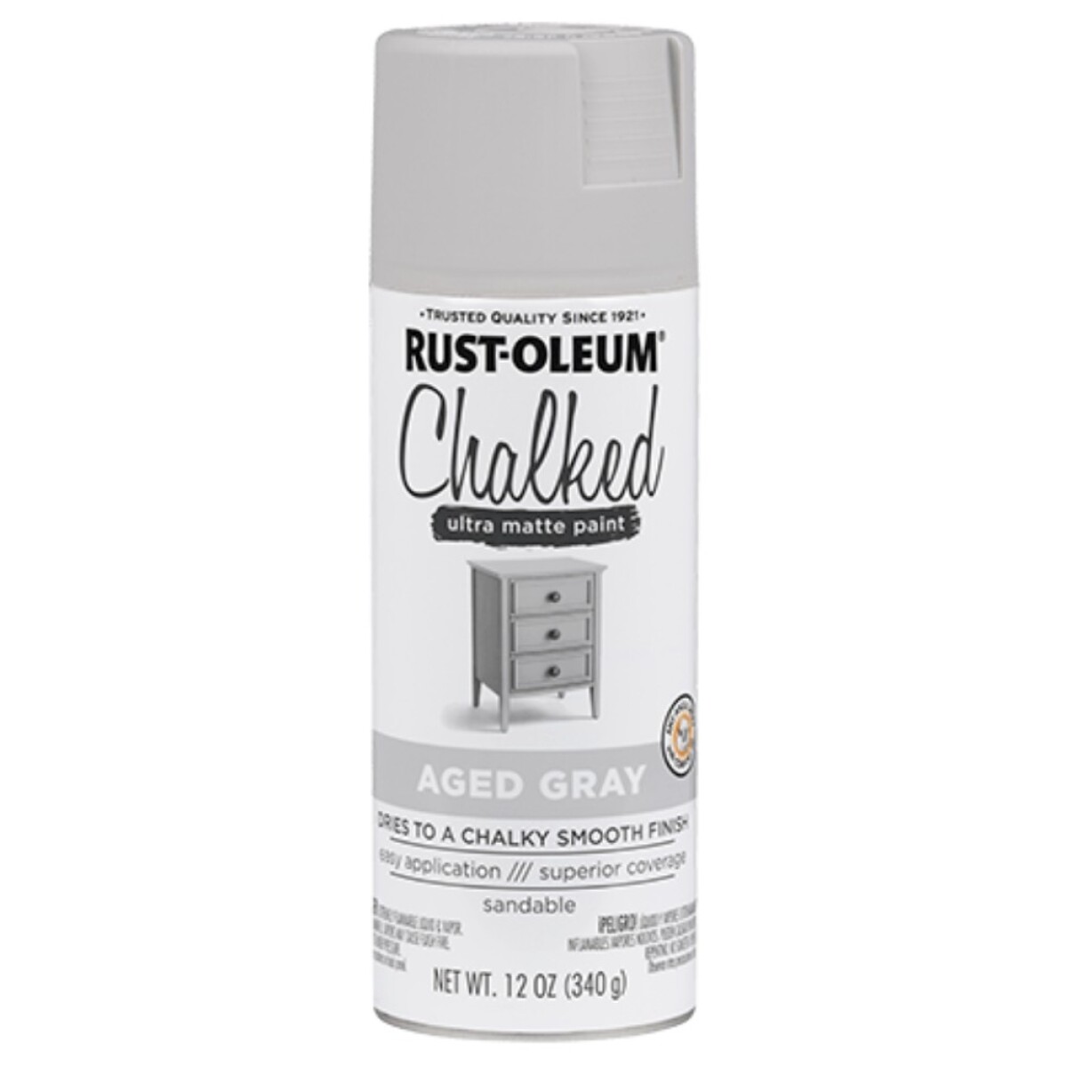 AEROSOL CHALKED RUST OLEUM GRIS ENVEJECIDO- 340GRS - N/A 
