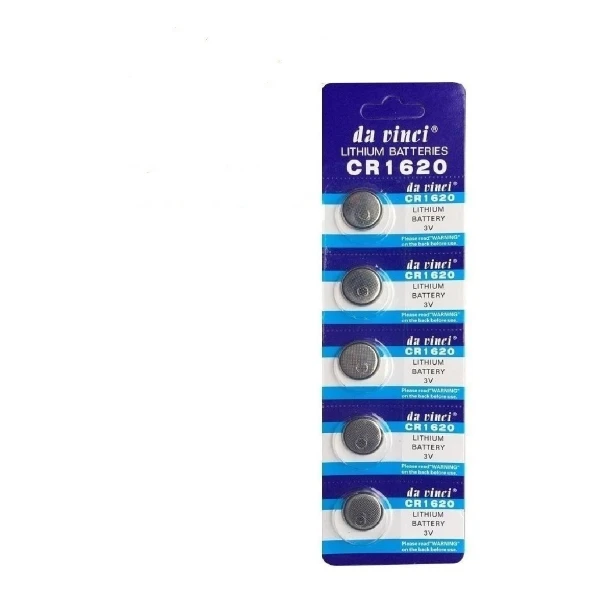Pila Batería De Litio Cr1620 Blíster Pack 5 Unidades Pila Batería De Litio Cr1620 Blíster Pack 5 Unidades
