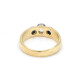 Anillo En Oro 18K Con Brillante Central Y 2 Zafiros Anillo En Oro 18K Con Brillante Central Y 2 Zafiros