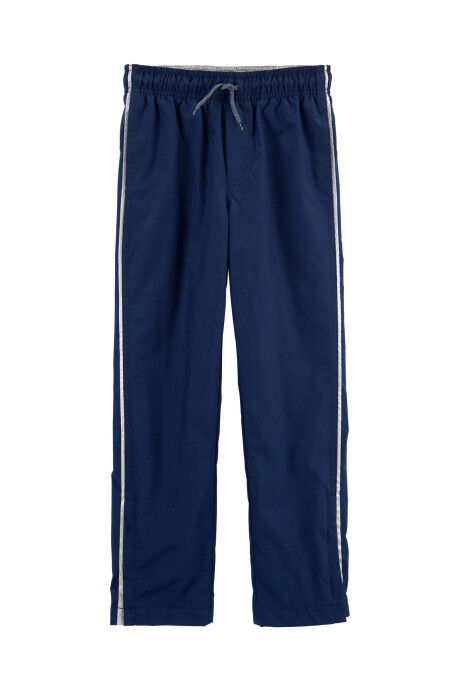 Pantalón de poliéster con cintas reflectantes y cierre en tobillos Sin color