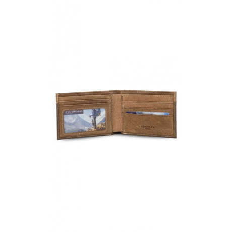 Billetera Cuero Jano Jaspeado C/Nuez