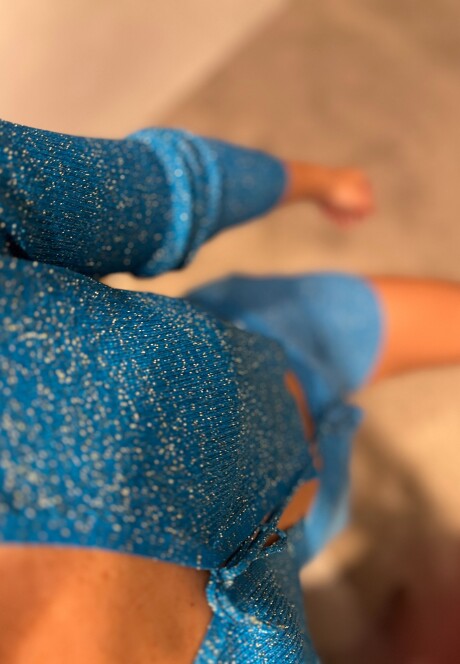 Top Lena SS24 Sonic blue