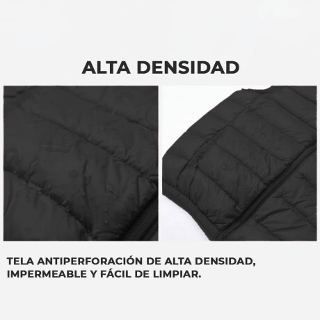 Chaleco Inflado Liviano Uzspace Niño Fácil Guardado Negro