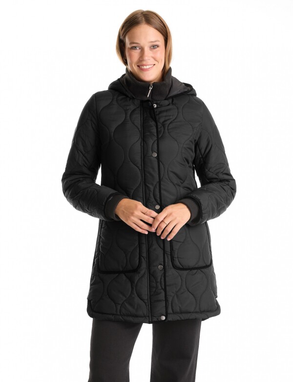 Campera Capitoneada NEGRO