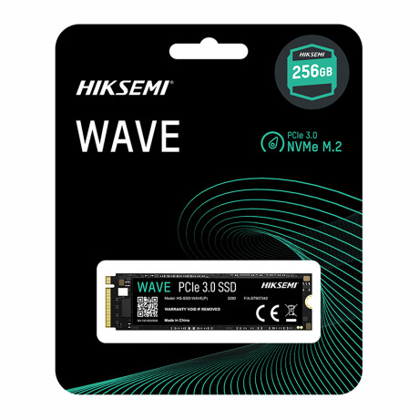 Hiksemi - Disco Sólido Wave(p) Hs-ssd-wave(p) 256G - 256GB. Pcie 3.0 Nvme. M.2 2280. 3D Nand. 2280MB 001