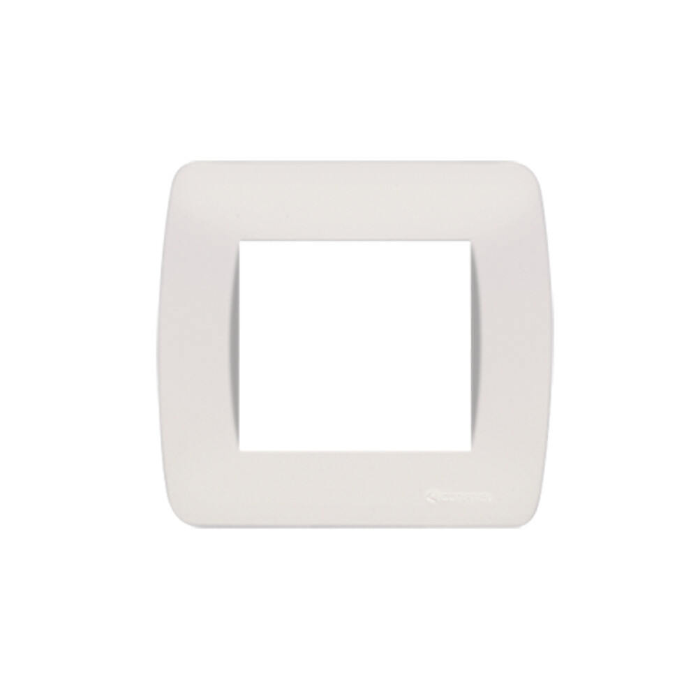 Plaqueta 2X2" p/2 módulos blanco - Loft ELE01277
