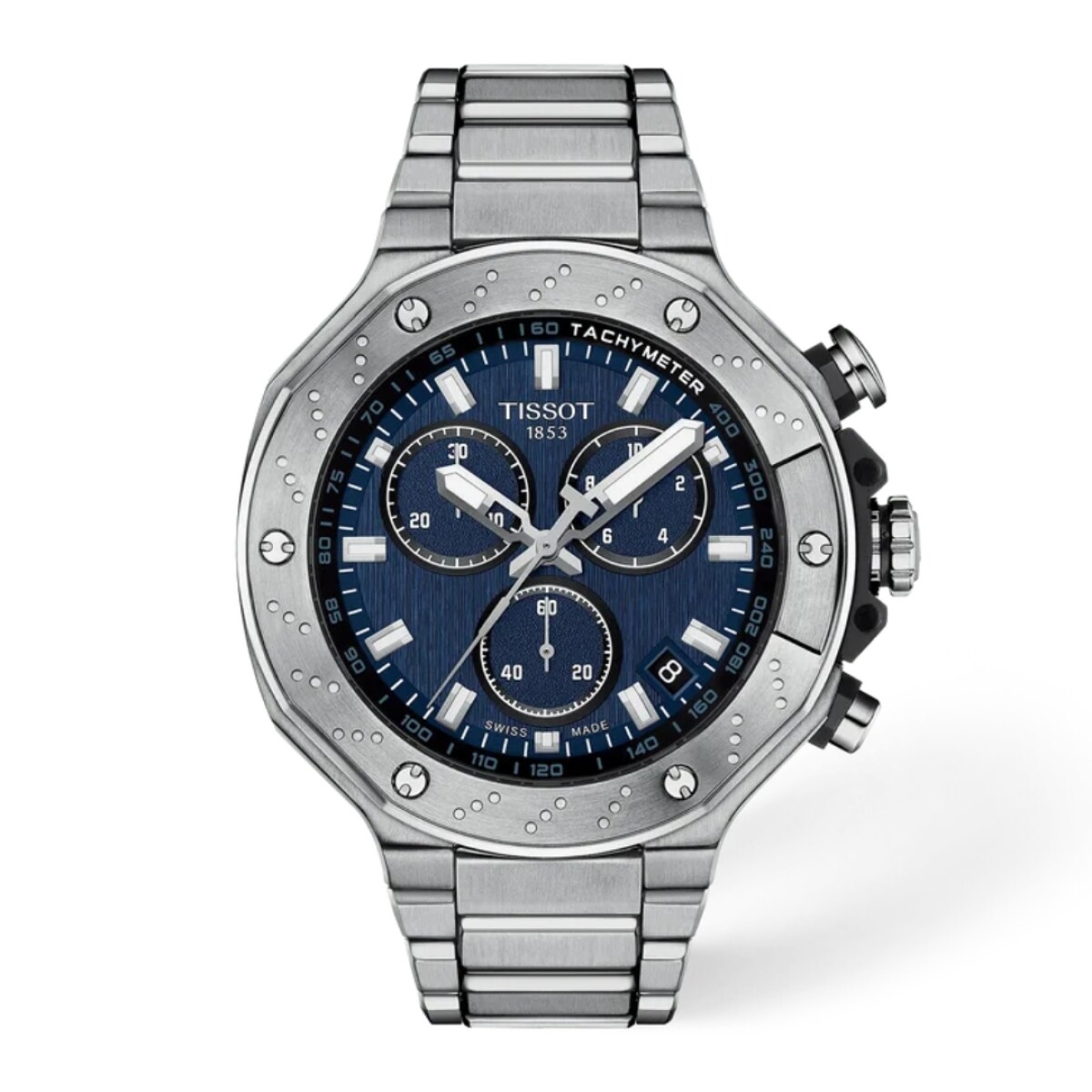Reloj Tissot T-race 45mm Cronógrafo Azul Acero T1414171104100 