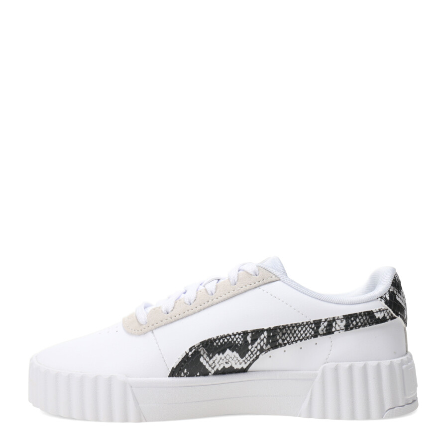 Championes de Mujer Puma Carina 3.0 Snake Chic Blanco - Negro - Gris