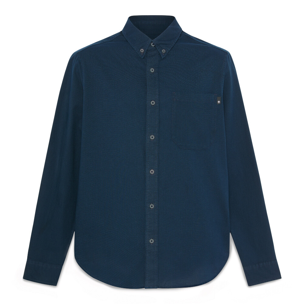 Camisa Oxford Manga Larga Hombre Dark Sapphire 2 Yd