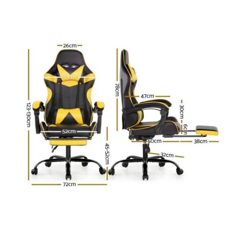 Silla Gamer Lumax Rom C/posapiés 001