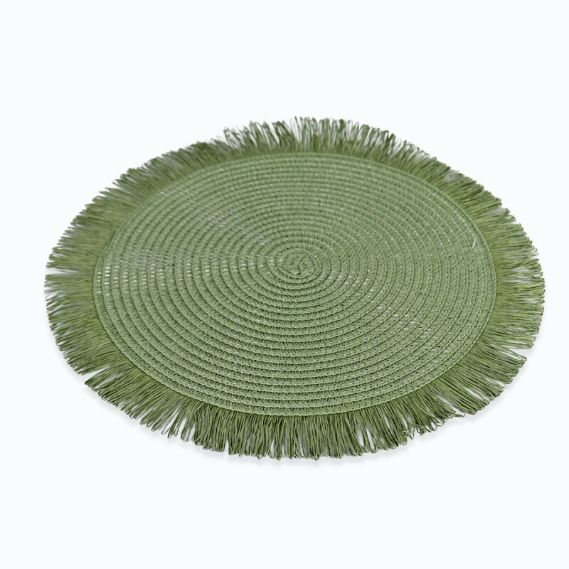 INDIVIDUAL RED VERDE C/FLECOS 38CM Unica