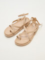 Sandalia Cattalea Beige Claro