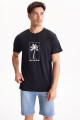 Remera Palm Negro