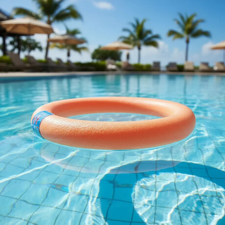 Flotador Circular Mor Flota Piscina Entretenimiento Natación Naranja