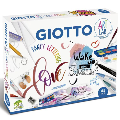 Set Arte Lettering Completo 45 Piezas Multicolor Set Arte Lettering Completo 45 Piezas Multicolor