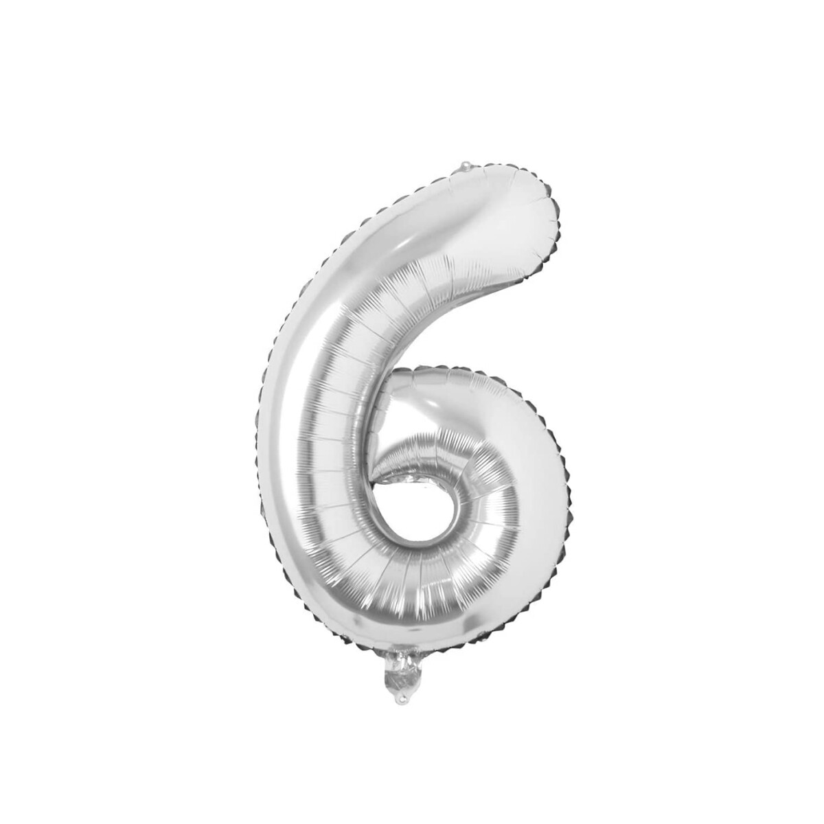 Globo metalizado 40 cm - 6 Plata 
