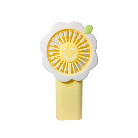 Ventilador floral amarillo