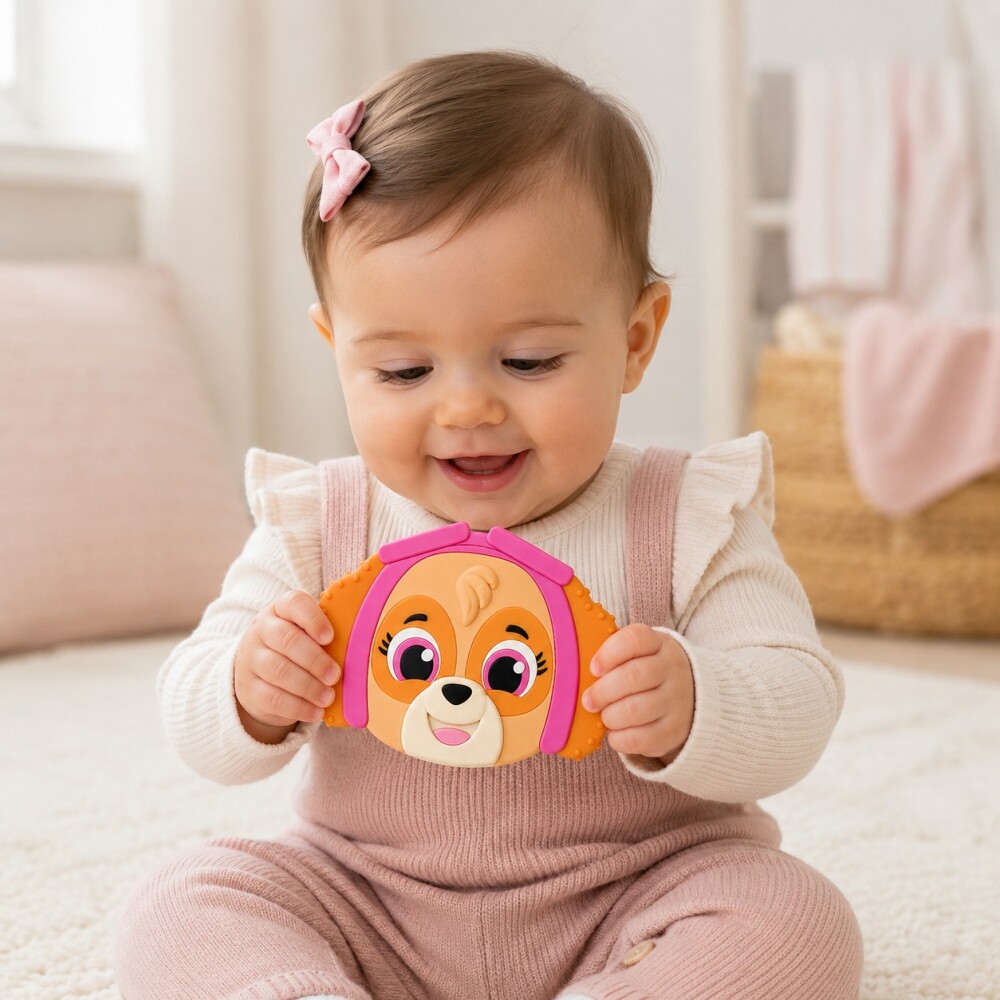 pack x2 mordillos silicona paw patrol masrshall y sky