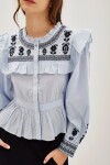 Camisa Nash Frills Celeste
