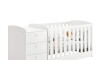 Cuna Convertible con Comoda Integrada 3 Cajones - Atlanta Blanco