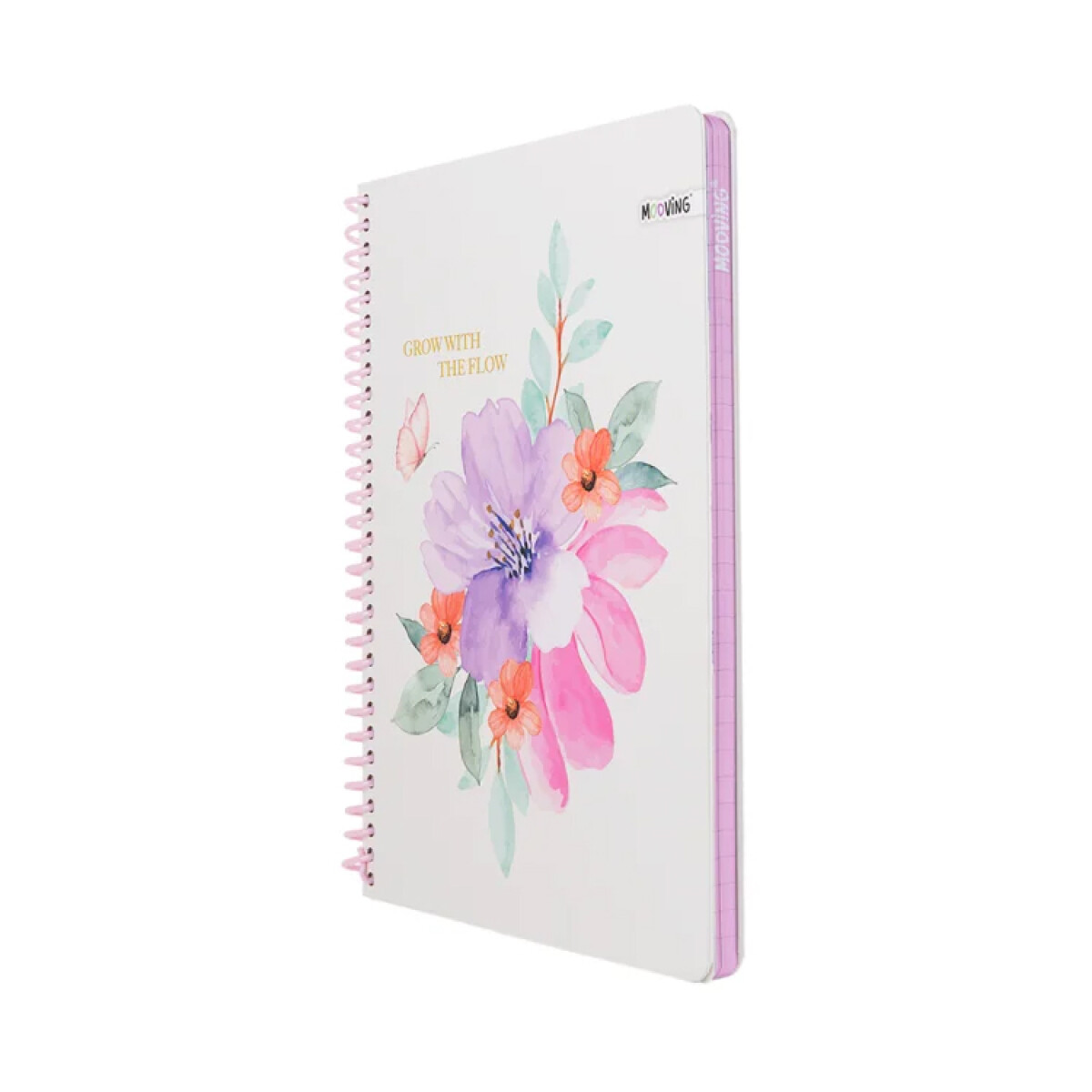 Cuaderno Mooving Carta 96 hojas - Garden Rosa 