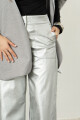 PANTALON P117C/25 CON PRETINA SIN PASACINTO SIL BOL PLAQUE Plata