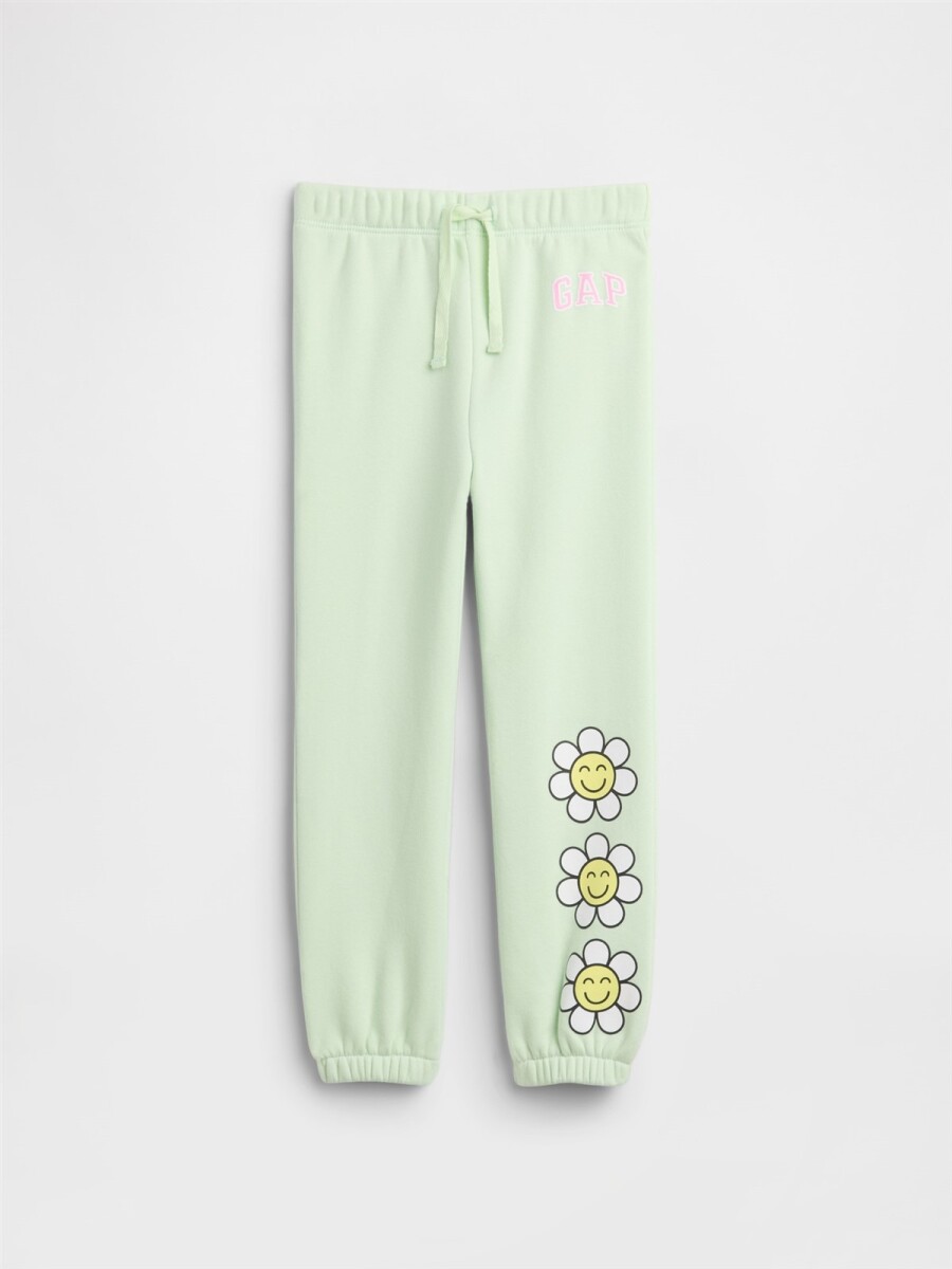 Pantalón Deportivo Logo Gap Toddler Niña - Pod Green 