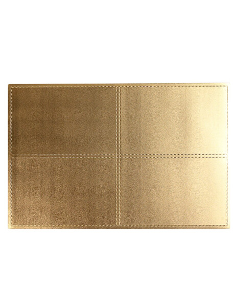 INDIVIDUAL PVC SIMIL CUERO 45x30CM ORO INDIVIDUAL PVC SIMIL CUERO 45x30CM ORO