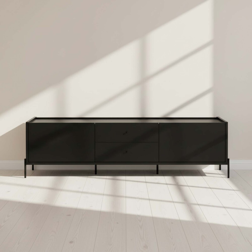 MUEBLE PARA TV MDF NEGRO JASPER