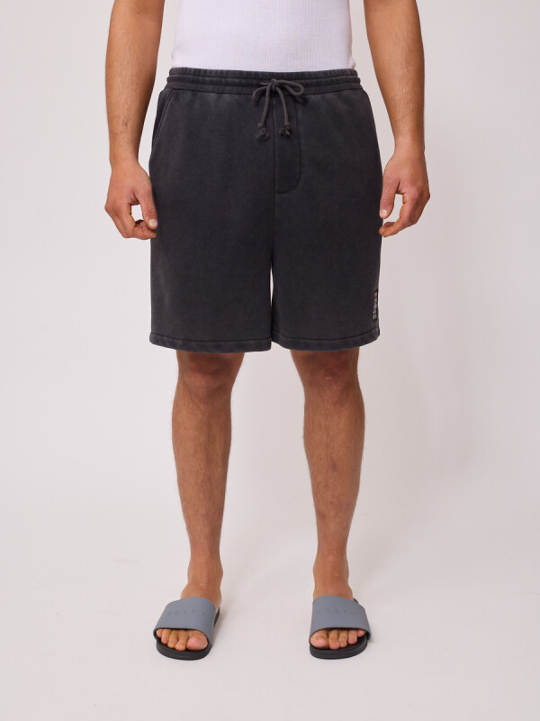 SHORT FELPA KUINO RUSTY Negro