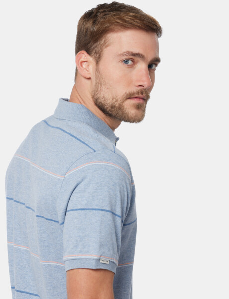 REMERA POLO RAYADA Denim
