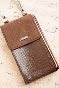 Porta Celular Combinado Marron