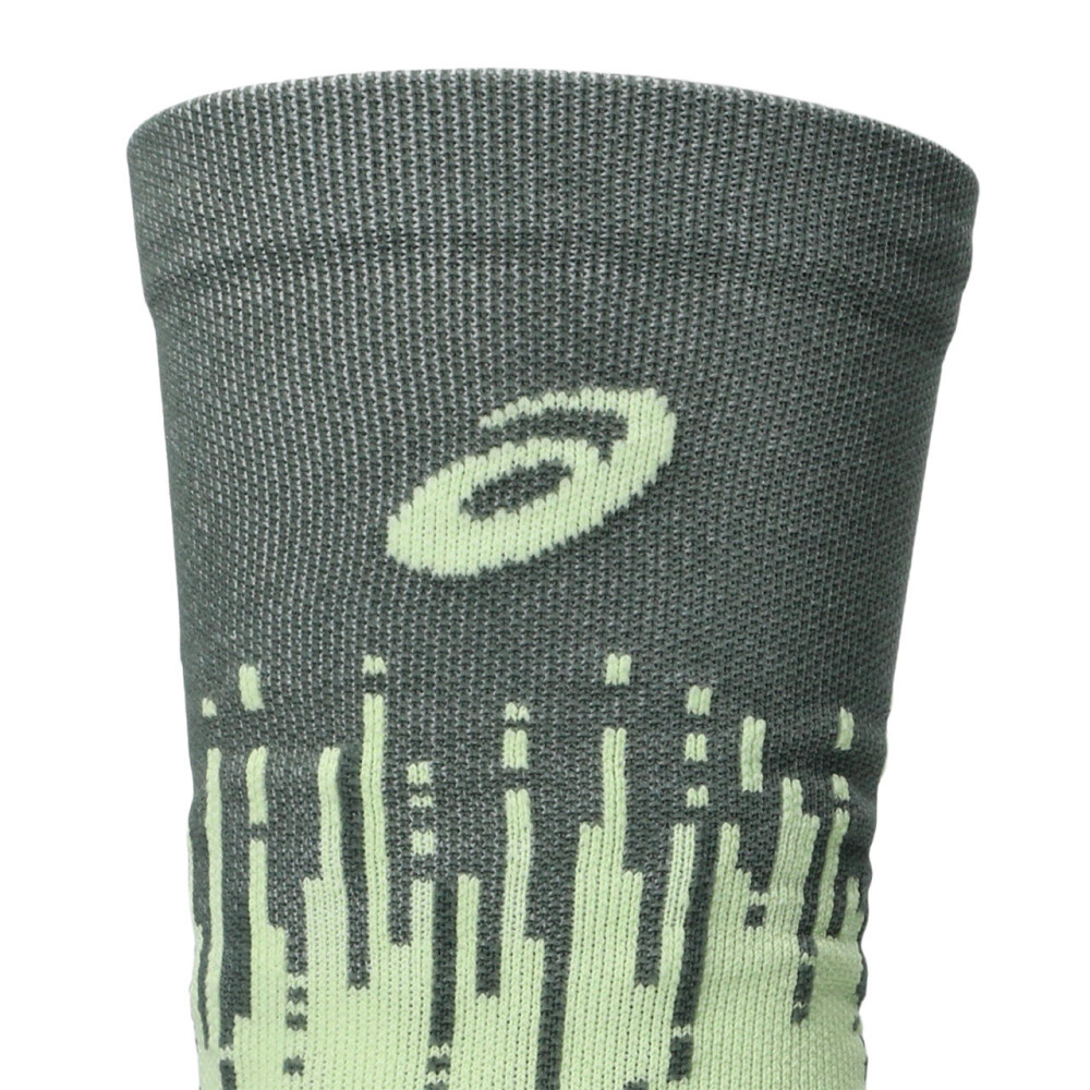 Medias Running Performance Run Sock Crew Unisex Monument Blue/whisper Green