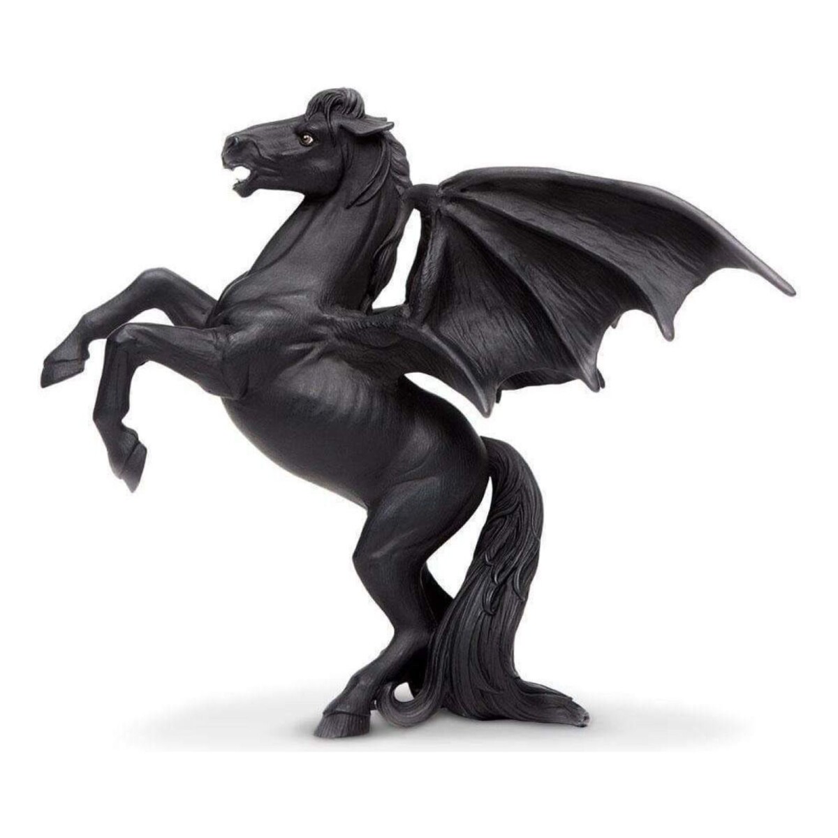 Juguete Figura Safari Caballo Negro Volador Pegaso Niños 