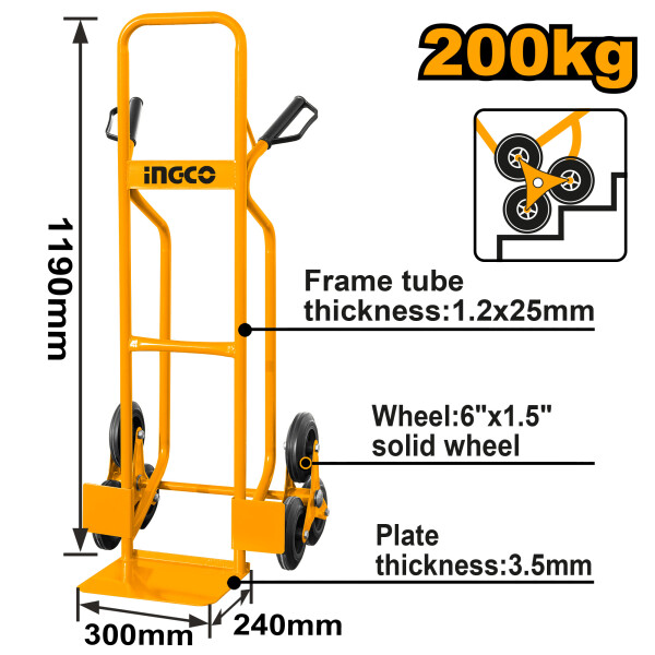 CARRO DE CARGA 3 RUEDAS 200KG HHHT20461 CARRO DE CARGA 3 RUEDAS 200KG HHHT20461