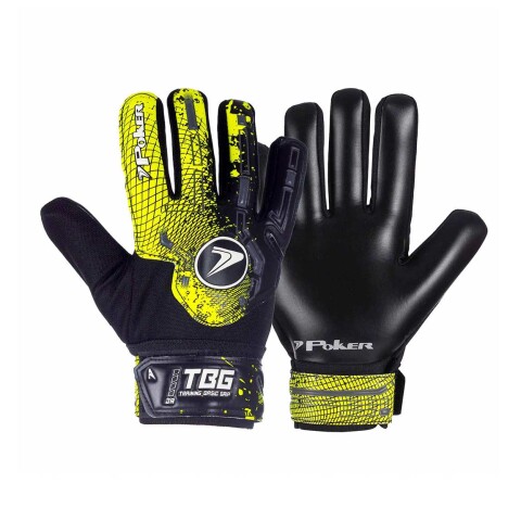 Guantes Golero Entrenamiento Poker Amarillo-Negro