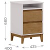 Mesa De Luz 2 Cajones Prata 2800fw Mesa De Luz 2 Cajones Prata 2800fw