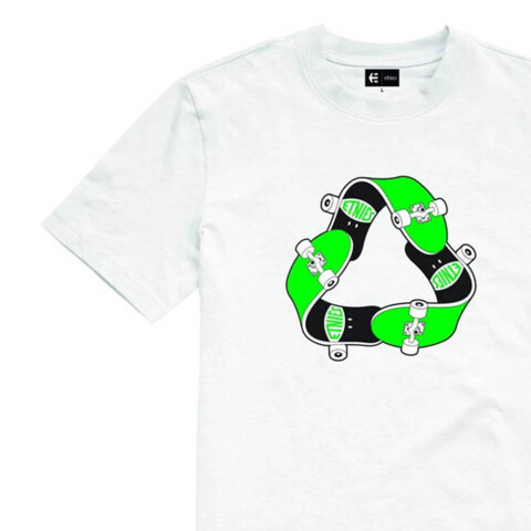 RECYCLE SK8 SS TEE White