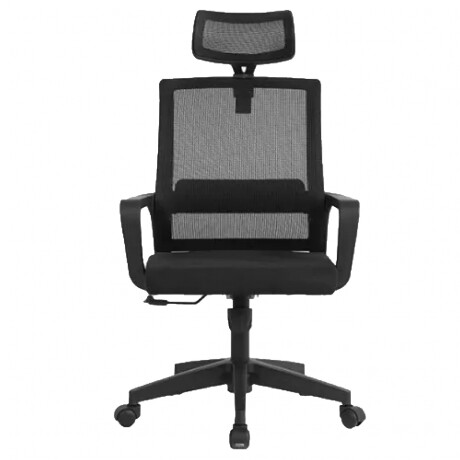 SILLA DE ESCRITORIO CON SOPORTE LUMBAR Y APOYA CABEZA Silla De Escritorio Con Soporte Lumar Y Apoya Cabeza Negro