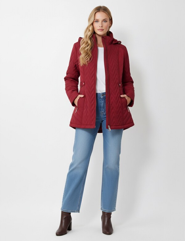 Campera Capitoneada ROJO