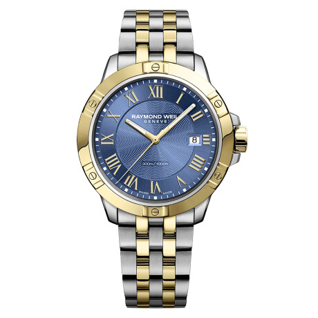 Reloj Raymond Weil Tango Classic Men's en acero y PVD oro amarillo con esfera azul Reloj Raymond Weil Tango Classic Men's en acero y PVD oro amarillo con esfera azul