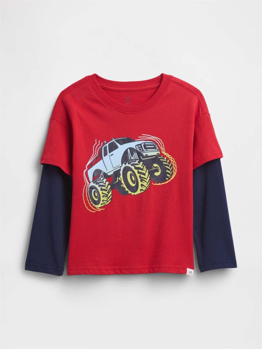 Remera Gráfico Toddler Niño - Modern Red 2 