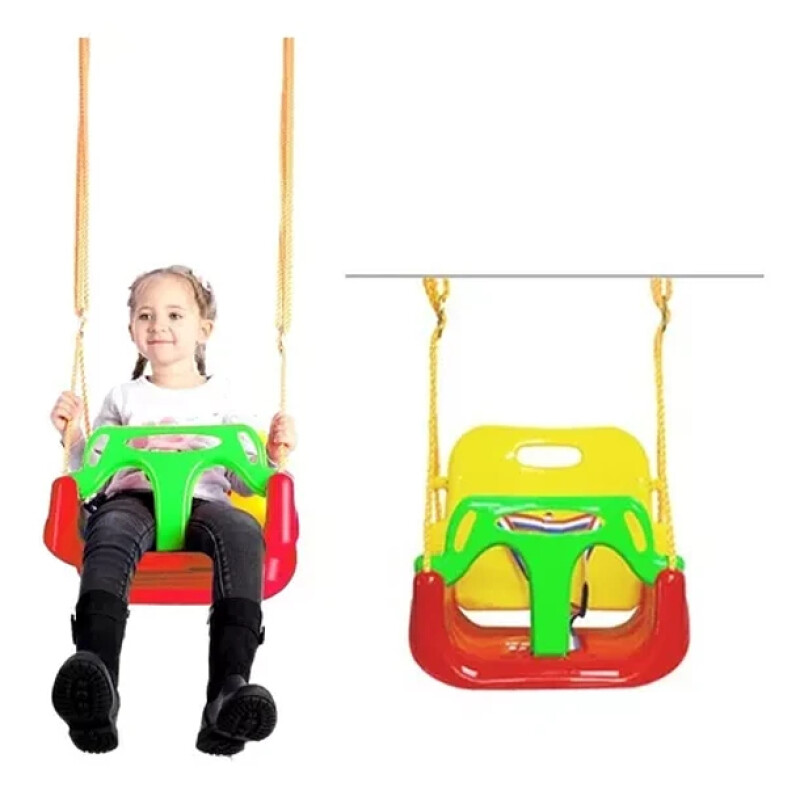 Hamaca bebé 3 en 1 plástica Rojo