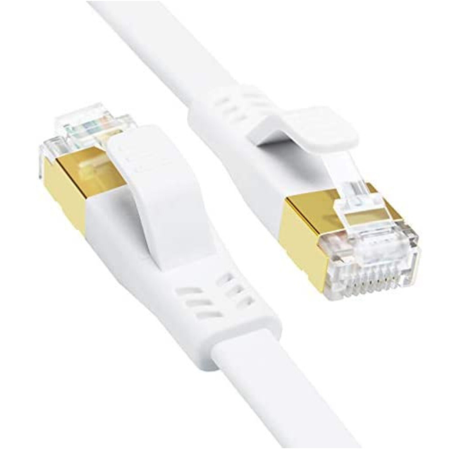  UPGREEN - Cable de Ethernet, blindado gigabit plano de Cat 7  RJ45, cable LAN para conexión de Internet de alta velocidad, cable de  conexión de red de 10 Gbps para videojuegos