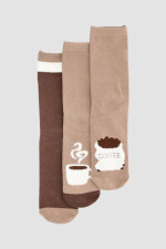 Pack x 3 media caña en algodón en detalle chenille Variante 29