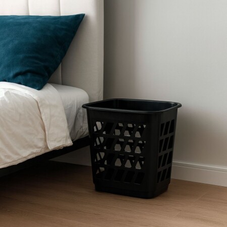 PAPELERA TACHO DE BASURA TELADO 10 LITROS NEGRO
